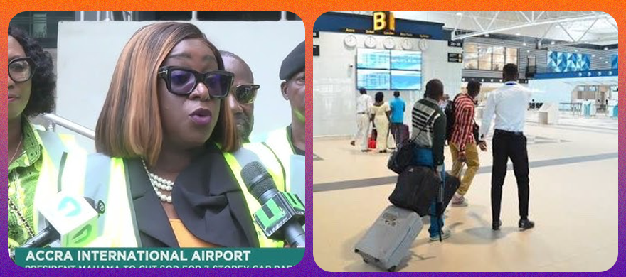 Workers for Begging Passengers at Accra Airport