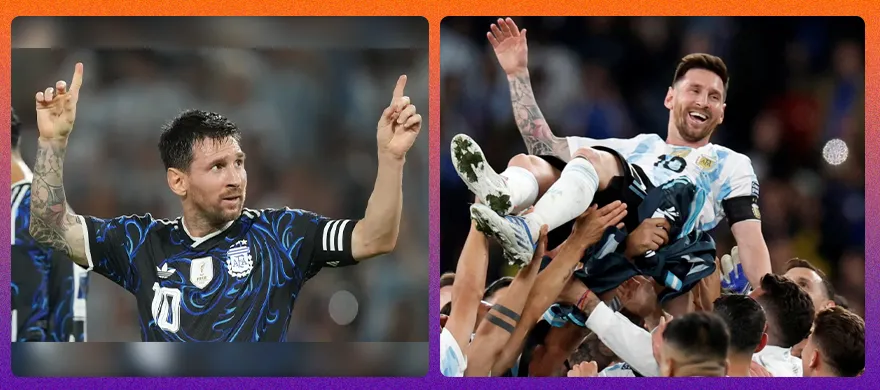 lionel messi playing for Argentina